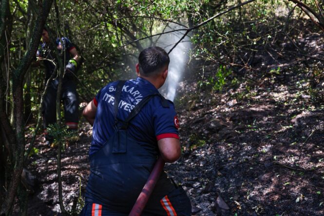 Kömürlük’teki orman yangını kontrol altında
