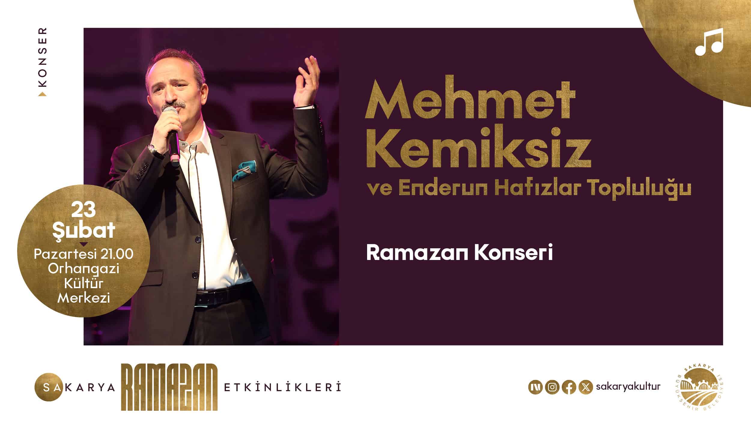 Mehmet Kemiksiz ve Enderun Hafızlar Topluluğu Orhangazi'de Tasavvuf Musikisiyle Ramazan'ı Karşılıyor