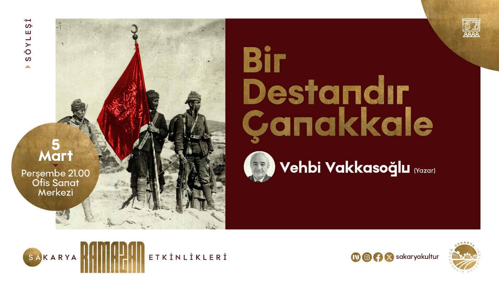 Ofis Sanat Merkezi'nde Çanakkale Destanı'nın Bilinmeyen Yönleri Anlatılacak