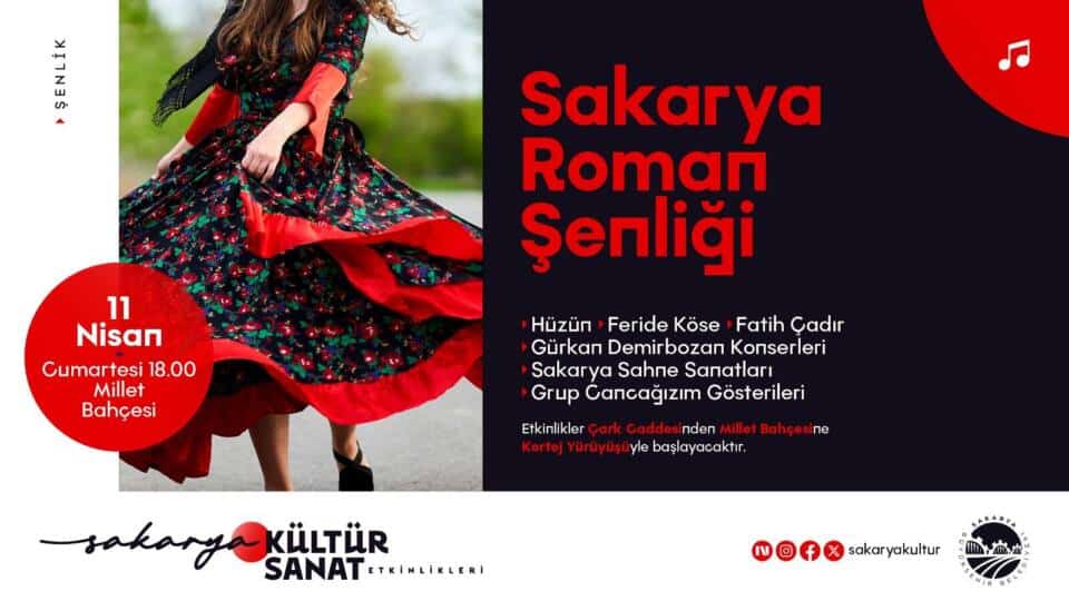 Sakarya Roman Şenliği 11 Nisan’da Millet Bahçesi’nde Düzenlenecek