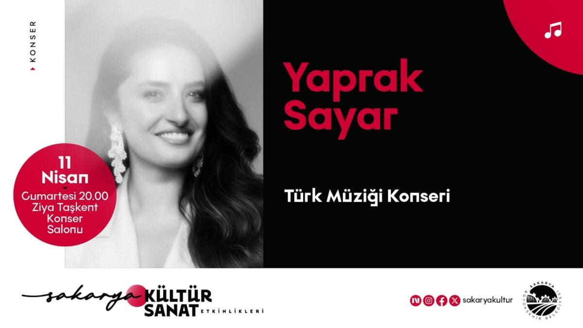 Yaprak Sayar, 11 Nisan'da Ziya Taşkent Konser Salonu'nda Sahne Alacak