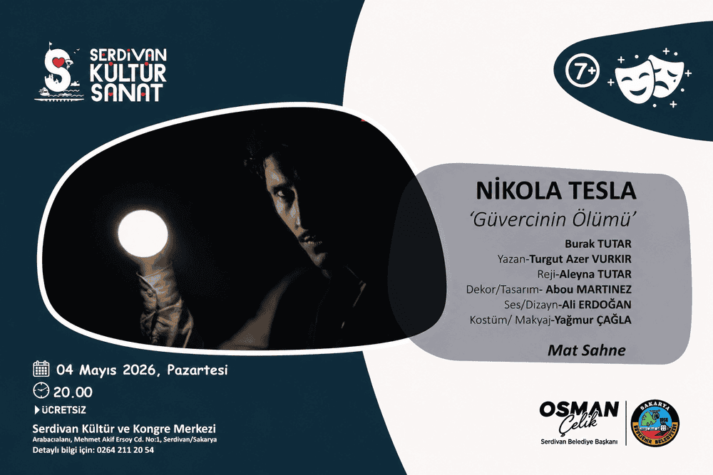 Serdivan'da 'Güvercinin Ölümü' Tiyatro Oyunu Sanatseverlerle Buluşacak